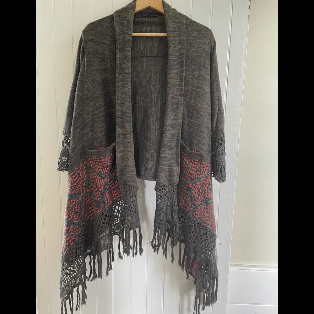 Anthropologie boho poncho/cardigan FALL essential